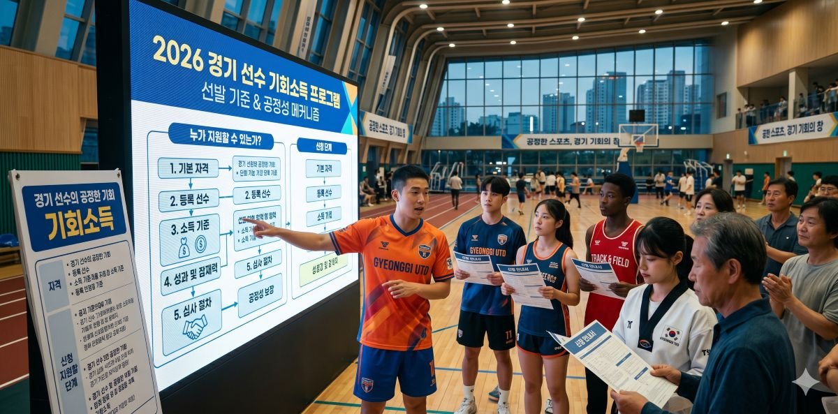 The Mechanics of Fairness Who Qualifies for Gyeonggi Province's 2026 Athletes' Opportunity Income Program
