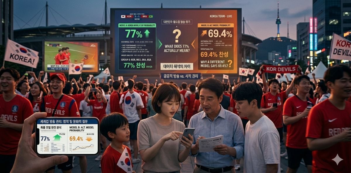 What Korea's 77% World Cup Probability Actually Means — and Why a Different Model Says 69.4%