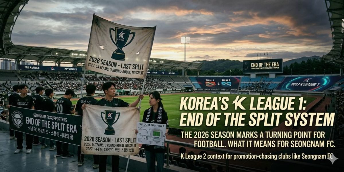 2026 Is the Last Season of the K League Split System — What That Means for How Korean Football Determines Its Champion